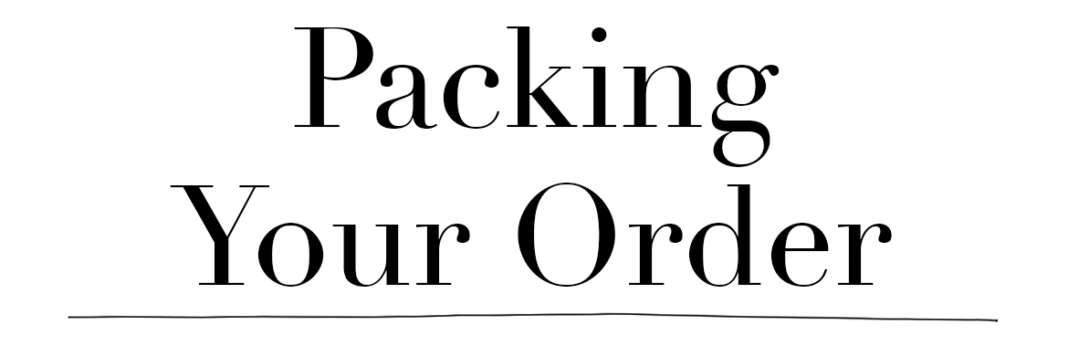 Packing Your TOFT Order